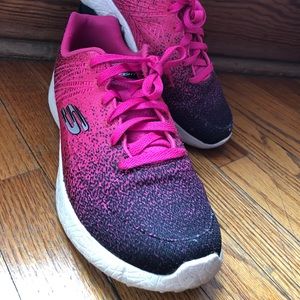 Hot Pink and Violet Gradient Sketchers